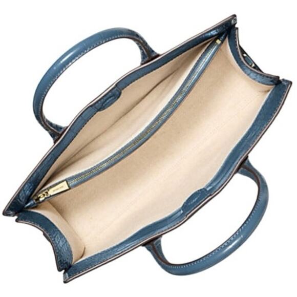 NWT Michael Kors Medium East West Satchel Crocodile Embossed Leather Purse - Picture 3 of 16